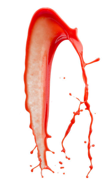 istock red juice splash  isolated on white background 926382568
