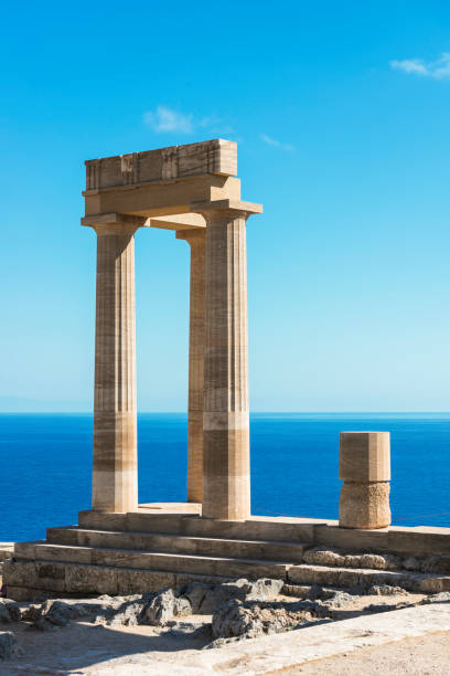 istock Columns of the ancient Lindos, Rhodes, Greece 926382764