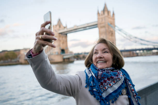 istock Tourist in London taking a selfie 926384956