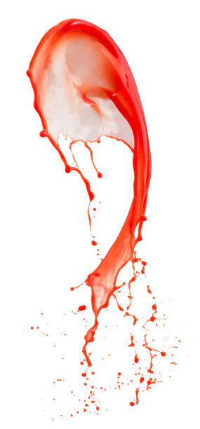 istock red juice splash  isolated on white background 926390476