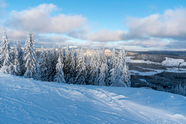 istock View from top of ski resort 926393900