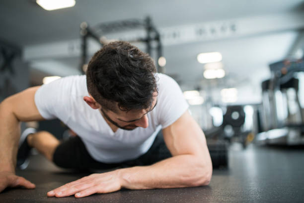 istock Young man after a training in the gym 926422084