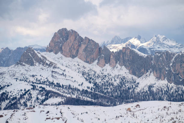 istock Mountains snow on Italy Dolomites 926427434
