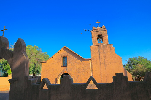 Colonial church in São Pedro de Atacama, Atacama Desert – Chile, South America