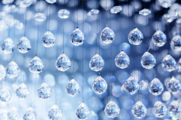 istock Chrystal chandelier close-up. Glamour background with copy space 926436296