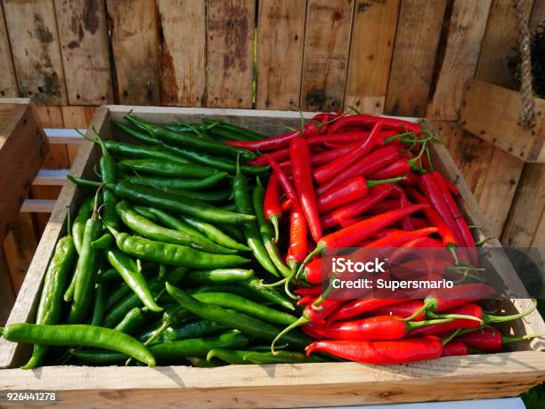 Hot Pepper Stock Photo - Download Image Now - Green Chili Pepper, Red, Agriculture