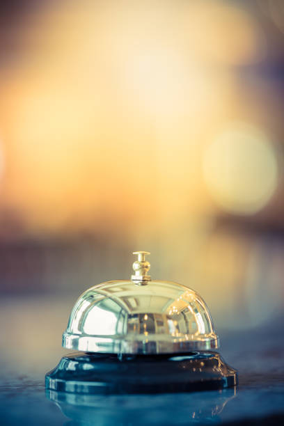 Bell call service Bell call service vintage hotel occupation concierge bell service stock pictures, royalty-free photos & images