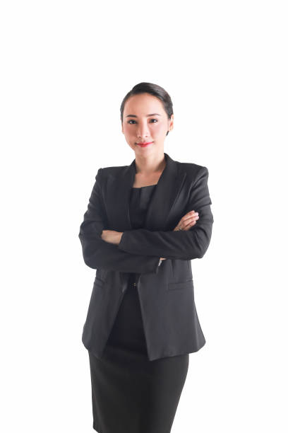 istock Young business woman isolated on white. 926467618
