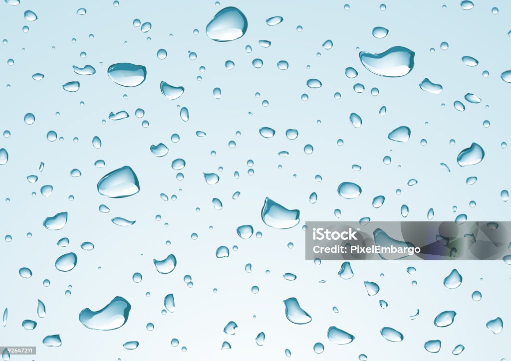 Gouttes d'eau - clipart vectoriel de Abstrait libre de droits