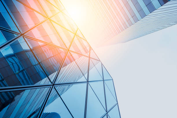 istock Reflections of modern commercial buildings on glasses with sunlight 926475308