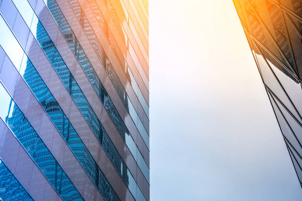 istock Reflections of modern commercial buildings on glasses with sunlight 926475320