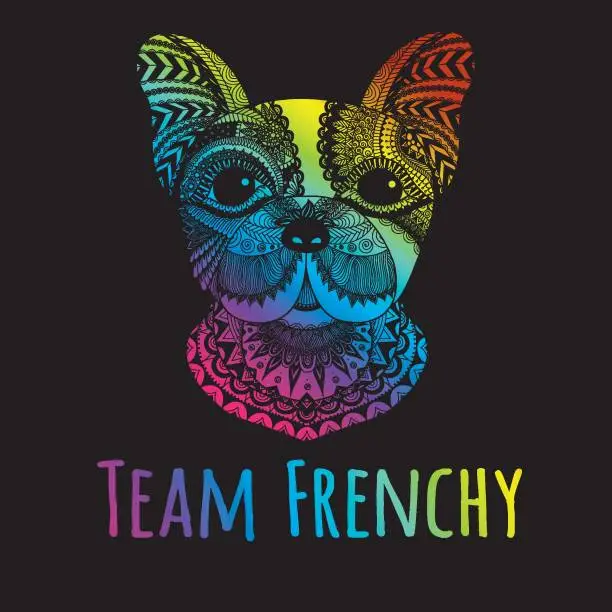 Vector illustration of Team frenchy