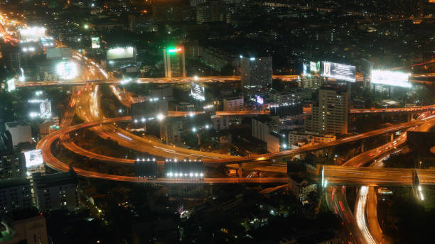 istock Aerial view of rush hour traffic on expressway 926478994