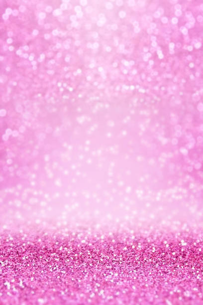Fancy Pink Glitter Sparkle Background For Birthday Princess Or Wedding  Stock Photo - Download Image Now - iStock