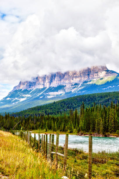 istock Heavy Clouds Over Castle Mountain in Banff National Park 926483066