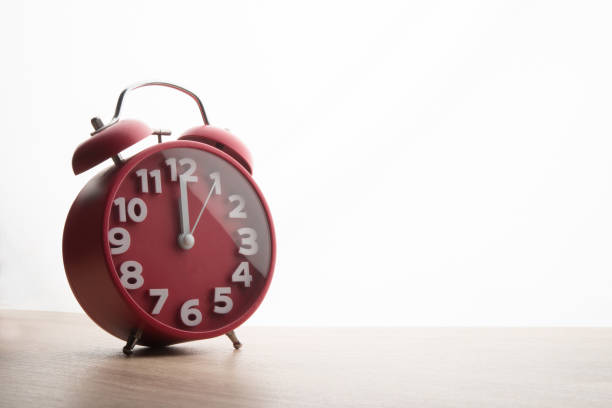istock Red alarm clock isolated on white background. Business time concept. 926487406