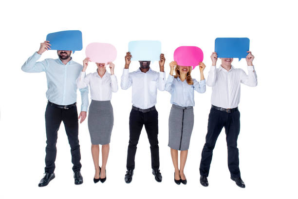 istock Inspired colleagues covering their faces with tables 926490174