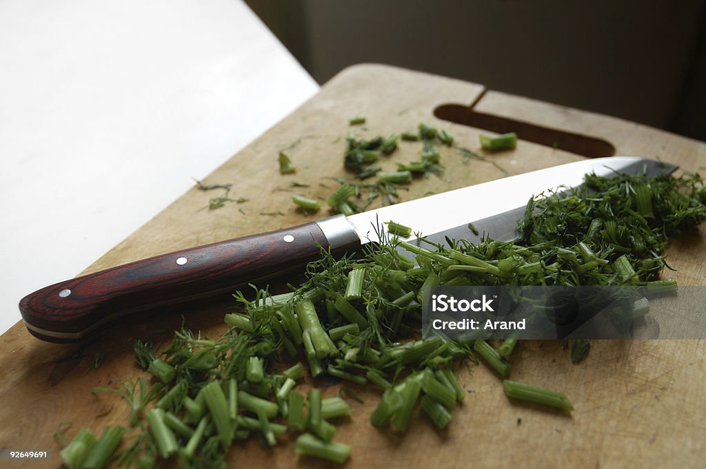 knife knife and chopped salad Aspirations Stock Photo