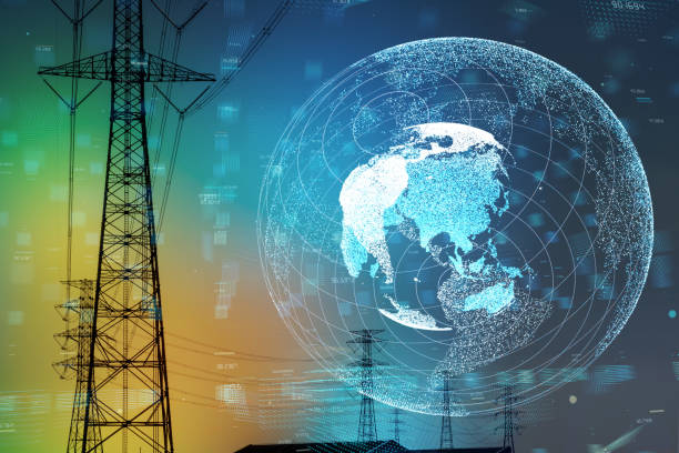 Smart grid and global network concept. Smart grid and global network concept. association of southeast asian nations photos stock pictures, royalty-free photos & images