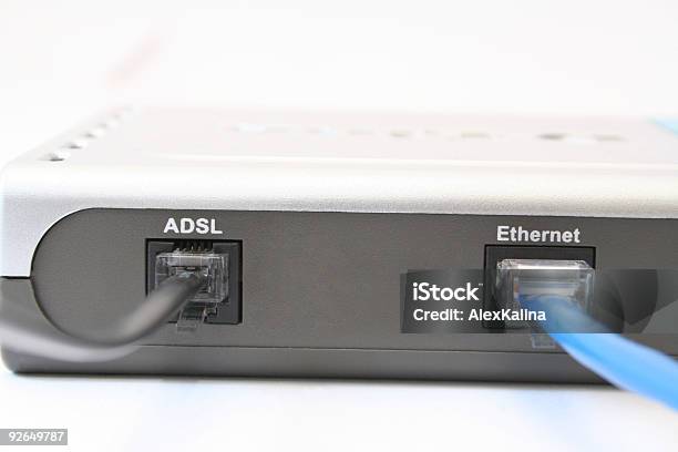 Adsl Modem Stock Photo - Download Image Now - 40-44 Years, 45-49 Years, Bandwidth