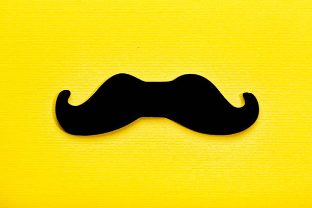 istock Father's Day, Minimalism, Black mustache, man's mustache, yellow 926498564