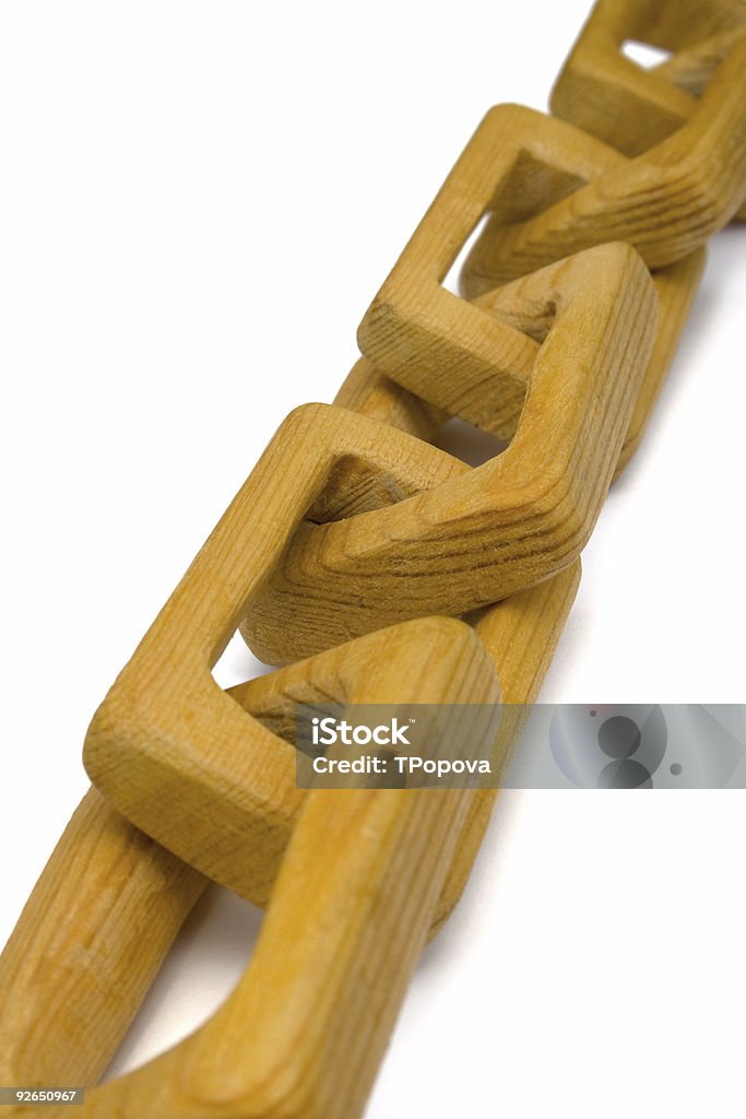 Cadena de madera - Foto de stock de Amor - Sentimiento libre de derechos