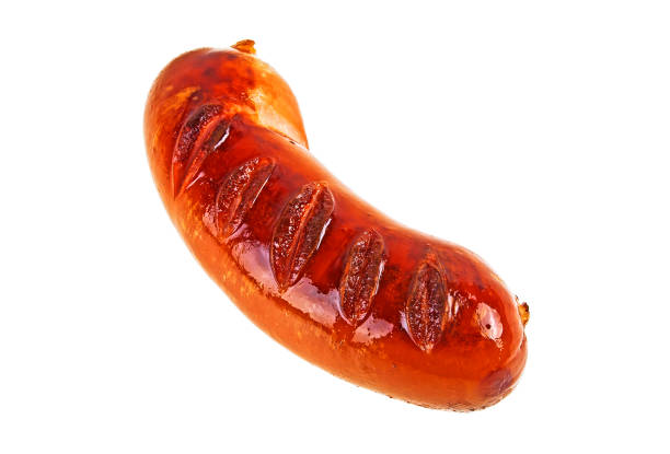 istock Grilled sausage isolated on white background 926510274