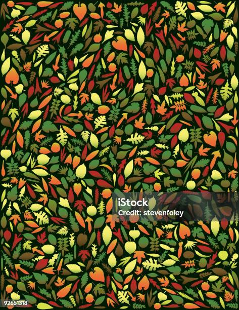 Autumn Листья — стоковая векторная графика и другие изображения на тему Shade Leaf - Shade Leaf, Willow Leaf, Без людей