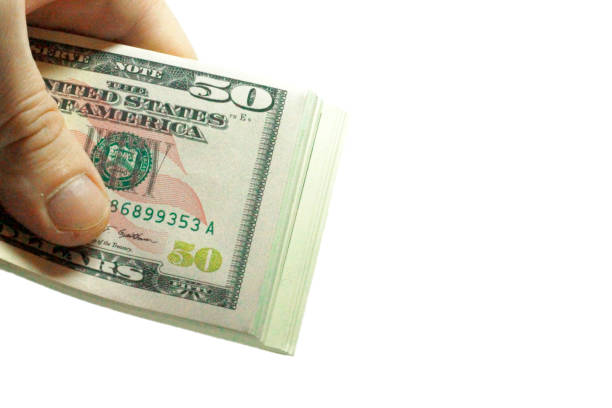istock Stack of dollars USA isolated on the white background 926514584