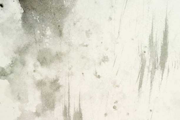 istock Abstract pastel black grey watercolor on paper texture. copy space 926518024