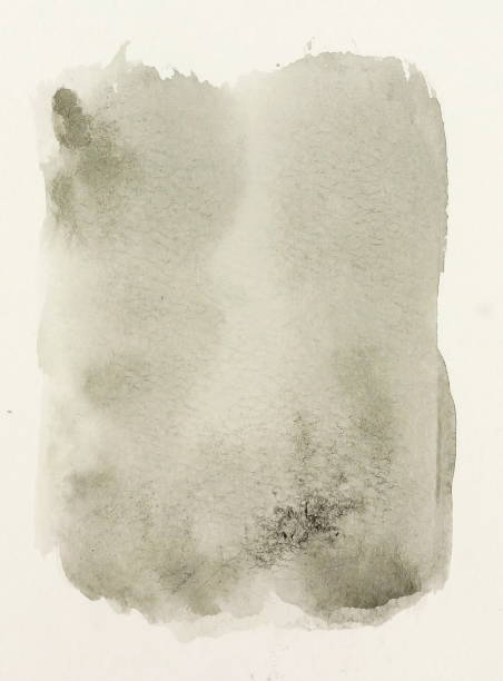 istock Abstract pastel black grey watercolor on paper texture. copy space 926518322