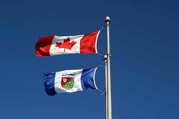 istock Northwest Territories and Canadian Flags 92652708