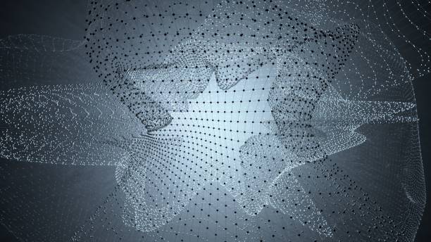 istock Molecule model with connected lines with dots on dark background. Medicine, technology, chemistry or science background. Scientific or medical background with molecules and atoms. 3d illustration 926529476