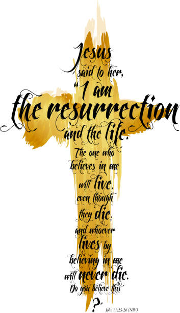 ilustraciones, imágenes clip art, dibujos animados e iconos de stock de la resurrección - religious text