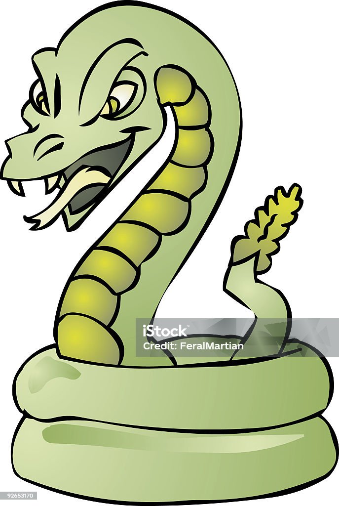 Rattlesnake Fumetto - Illustrazione stock royalty-free di Antropomorfo
