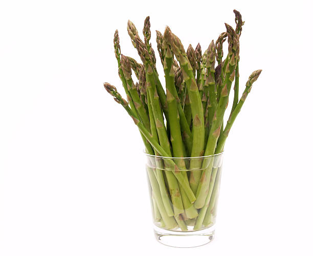 asparagus in water stock photo