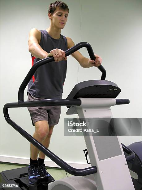 Boy In Health Club Stock Photo - Download Image Now - Adult, Agricultural Machinery, Anaerobic Exercise