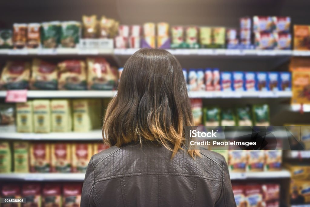 Muchas marcas. - Foto de stock de Supermercado libre de derechos