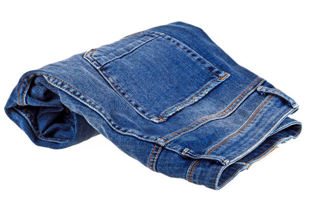 istock Jeans isolated on a white background, closeup 926543194