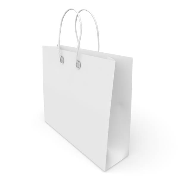 istock Blank white package with handles small size for goods and products 926543746