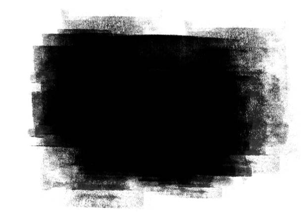 istock Black pastel cool graphic color brush strokes patches effect 926546636