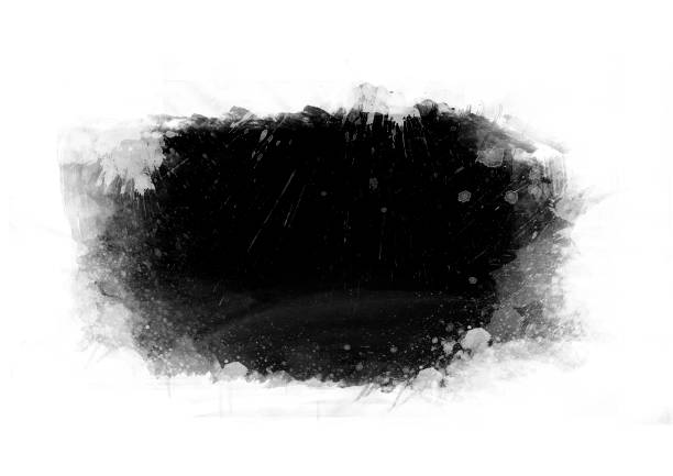 istock Black pastel cool graphic color brush strokes patches effect 926546694