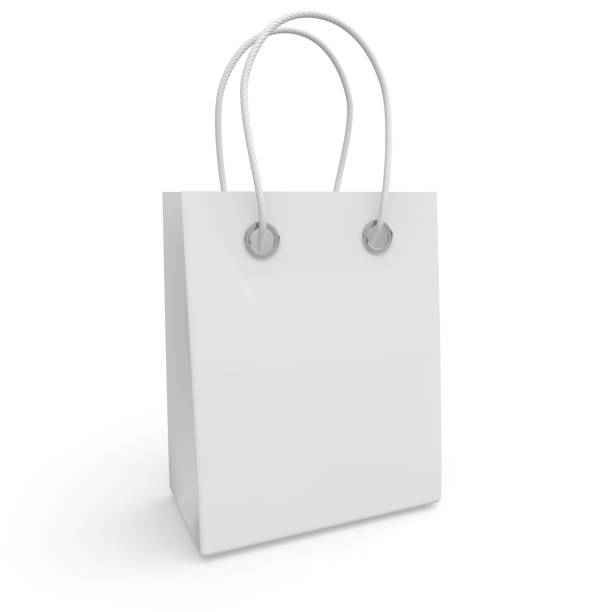 istock Blank white package with handles small size for goods and products 926547526