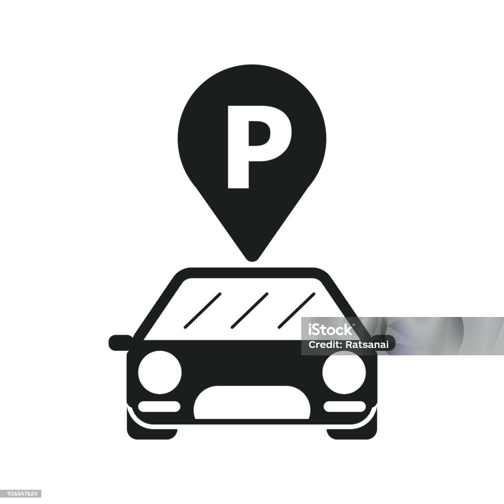 parking de stationnement  - clipart vectoriel de Parking libre de droits