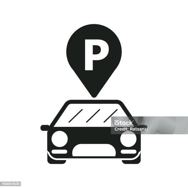 Parking De Stationnement Vecteurs libres de droits et plus d'images vectorielles de Parking - Parking, Se garer, Icône
