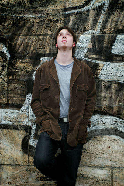 istock Caucasian male looking up 92654794