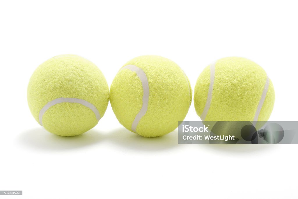 Теннисные мяч - Стоковые фото Белый фон роялти-фри