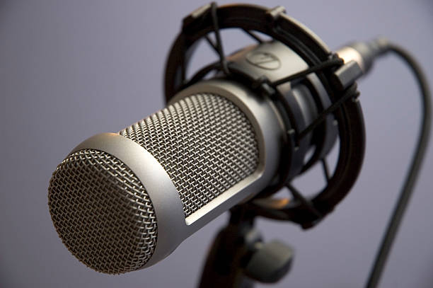 pro microphone stock photo