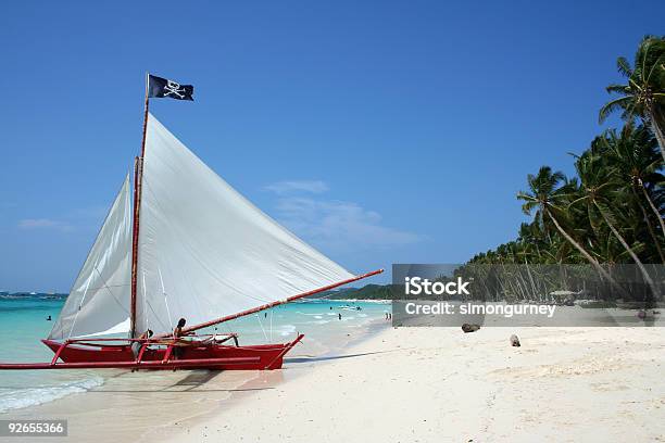 Isola Di Boracay Filippine Spiaggia Pirates Paraw Barca A Vela - Fotografie stock e altre immagini di Fotografia - Immagine