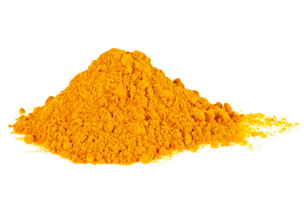 istock Turmeric (Curcuma) powder isolated on a white background 926554194